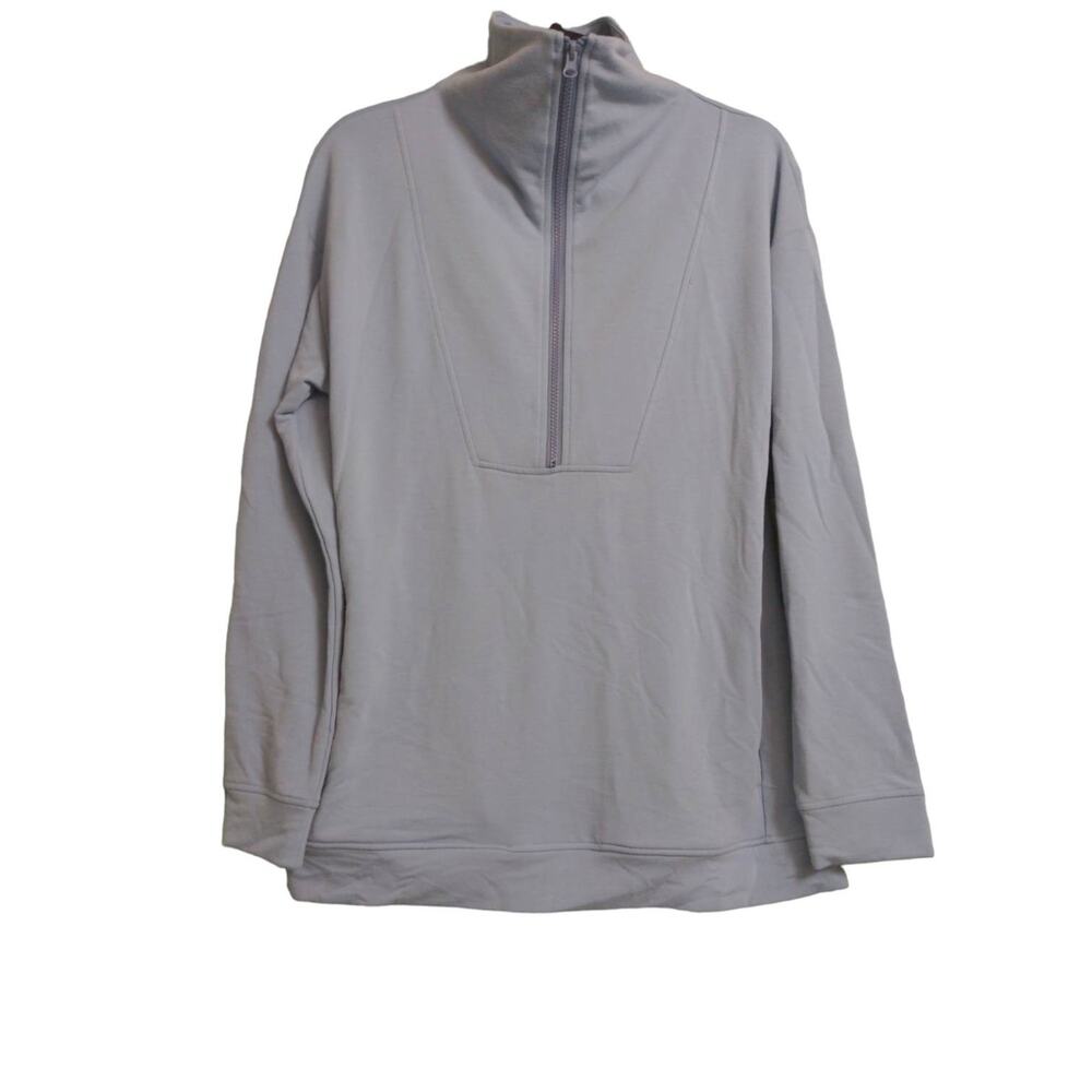 Koolaburra By Ugg Womens Pullover Sweatshirt Blue 1/2 Zip Loose Fit Pockets S
